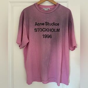 Acne Pink Short Sleeve Tee